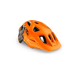 MET Hjelm Youth Eldar Orange Octopus/Matt Unisize (52-57 cm)
