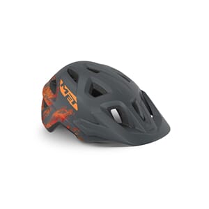 MET Hjelm Youth Eldar Gray Orange/Matt Unisize (52-57 cm)