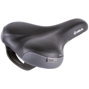 VELO PLUSH Dame Tour E-Grip Sadel SORT M/HÅNDTAK