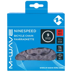 M-WAVE ( kmc) KJEDE 9 DELT EPT ANTI RUST BESKYTTELSE 116