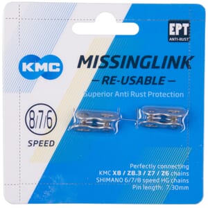 KMC MissingLink EPT Kjedelås Sølv 6/7/8-Delt, 2stk 7.3mm