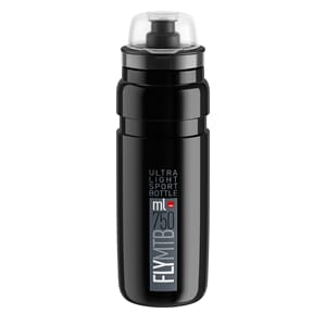 Flaske Elite FLY MTB svart, grå logo 750ML