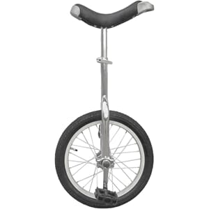 EN HJULS SYKKEL 16" Sølv  FUN