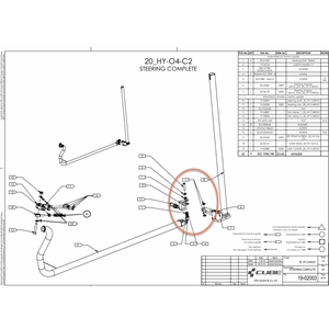 Sleeve nut steering joint Cargo Hybrid