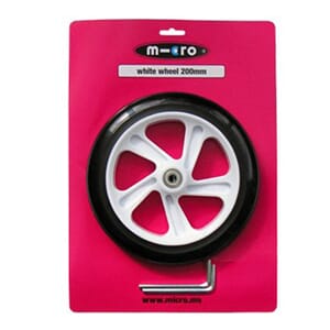 MICRO  HJUL HVIT 200MM