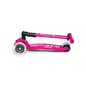 MICRO Sparkesykkel MAXI DELUXE FOLDABLE Shocking Pink LED