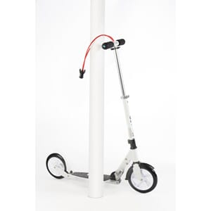 MICRO Sparkesykkel WHITE INTERLOCK 200mm PU Hjul